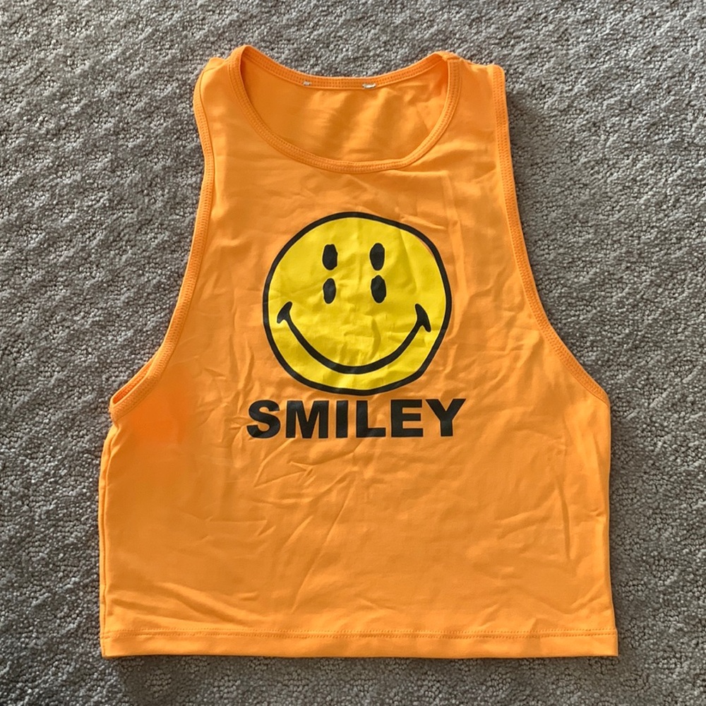 Smiley face tank top